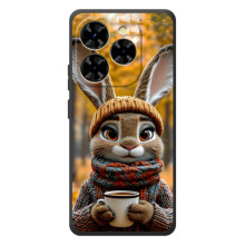 Печатный чехол «Зверята с кофе» для Blackview Shark 9 – Зайчик с кофе