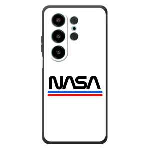 Силіконовый бампер з принтом "Наса" на Blackview Wave 10 – NASA на білому тлі