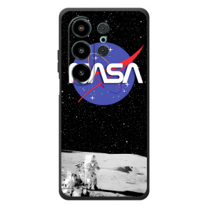 Силіконовый бампер з принтом "Наса" на Blackview Wave 10 – Nasa на місяці