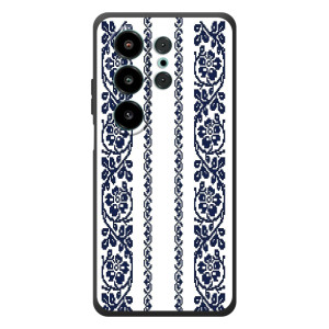 Силиконовый Чехол на Blackview Wave 10 с картинкой Вышиванки (Синяя вышиванка)