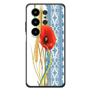 Силиконовый Чехол на Blackview Wave 10 с картинкой Вышиванки (Вышиванка с цветком)