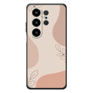 Чехол цветочный дизайн для Blackview Wave 10 (Коричневый фон)