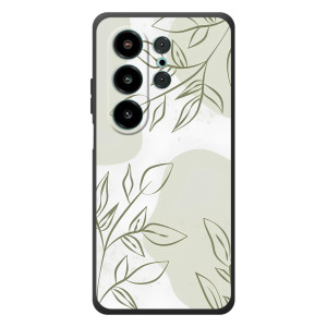 Чехол цветочный дизайн для Blackview Wave 10 (Зелёный дизайн)