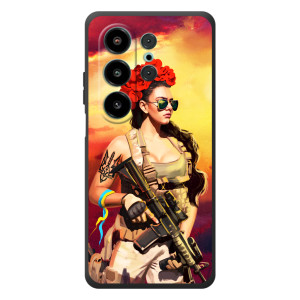 ЗСУ Чехлы (TPU) для Blackview Wave 10 (Женщина солдат)