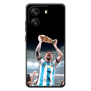 Чехлы Лео Месси Аргентина для Blackview Wave 6C – Счастливый Месси