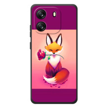 Чохли з картинкою Лисичка для Blackview Wave 6C (VPrint) (Лиса з трояндою)