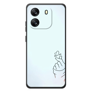 Чехлы (Знак сердечка) на Blackview Wave 6C – Сердце на голубом
