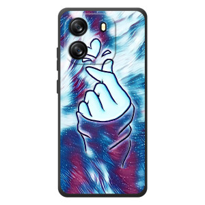 Чехол с принтом для Blackview Wave 6C (AlphaPrint - Знак сердечка)
