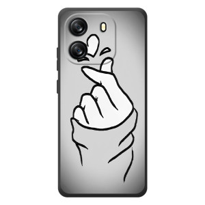 Чохол з принтом для Blackview Wave 6C (AlphaPrint - Знак сердечка)