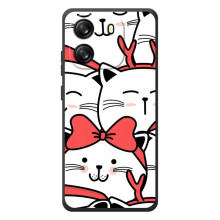 Бампер с изображением Котиков для =Блэк Вью Вејв 6С (Новогодние котики)