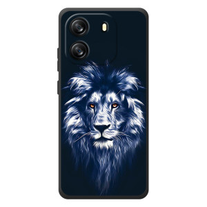 Чохол з картинкою на Blackview Wave 6C – Лев – синій