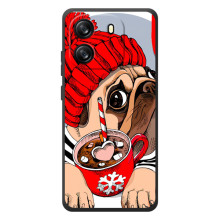 Бампер для Blackview Wave 6C с картинкой "Песики" (Грустная собака)