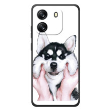 Бампер для Blackview Wave 6C с картинкой "Песики" (Собака Хаски)