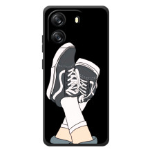Чехол с Прикольным принтом на Blackview Wave 6C (Кеды)