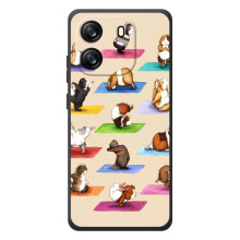 Чехол с Прикольным принтом на Blackview Wave 6C (Ёга свинок)