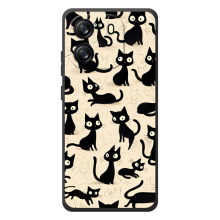 Чохол з малюнком кіт на Blackview Wave 6C (Чорні коти)
