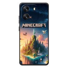 Чохол з картинками Майнкрафт для Черів'ю Вейв 6С (Лого Майнкрафт)