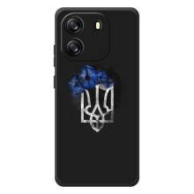 Чохол з українським гербом на Blackview Wave 6C – Герб з квіткою