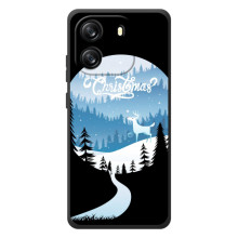 Силиконовый бампер на рождество для Blackview Wave 6C (Рождественский Олень)