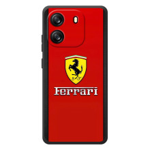 Силиконовый бампер с картинкой машины на Blackview Wave 6C (Ferrari Logo)