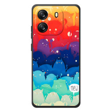 Силиконовый чехол с котиком для Blackview Wave 6C (Mew)