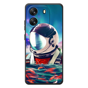 Силиконовый Чехол с принтом "Космонавты" на Blackview Wave 6C – Космонавт в воде