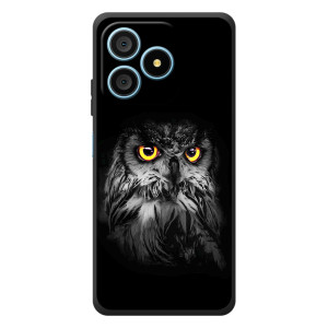 Чехлы с принтом СОВЫ для Blackview Wave 9C – Сова на чёрном