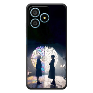 Чехлы с принтом Уэнсдей на Blackview Wave 9C – Уэнсдей и Энди
