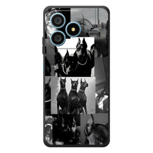 Чехол ДОБЕРМАН для Blackview Wave 9C (Коллаж Доберман)
