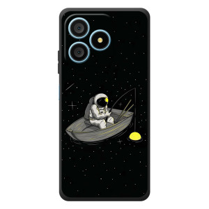 Силиконовый Чехол с принтом "Космонавты" на Blackview Wave 9C – Космонавт на рыбалке