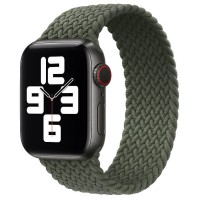 Ремінець Braided Solo Loop (AAA) для Apple watch 38mm/40mm 135mm – Зелений