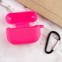 Силиконовый футляр New с карабином для наушников Airpods Pro – Розовый