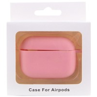 Силіконовий футляр New з карабіном для навушників Airpods Pro – Рожевий