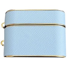 Кожаный футляр Suitcase для наушников AirPods 3 – Blue