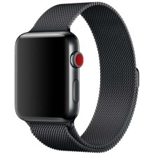 Ремешок Milanese Loop Design для Apple watch 38mm/40mm/41mm – Черный