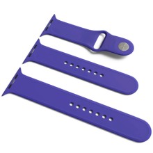 Силиконовый ремешок для Apple Watch Sport Band 42 / 44 / 45 / 49 (S/M & M/L) 3pcs – Фиолетовый