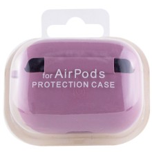 Силіконовий футляр з мікрофіброю для навушників Airpods Pro 2 – Ліловий