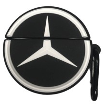Силиконовый футляр Brand для наушников AirPods Pro + карабин – Mercedes