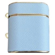 Шкіряний футляр Suitcase для навушників AirPods 1/2 – Blue