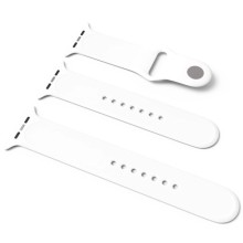 Силиконовый ремешок для Apple Watch Sport Band 42 / 44 / 45 / 49 (S/M & M/L) 3pcs – Белый