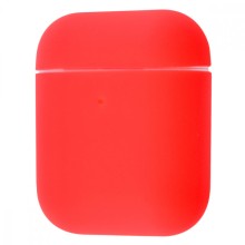 Силиконовый футляр для наушников Airpods 1/2 Ultra Slim – Красный