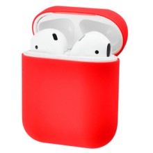 Силиконовый футляр для наушников Airpods 1/2 Ultra Slim – Красный