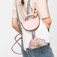 Кожаный футляр Leather bag для наушников AirPods – Розовый