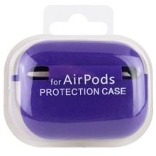 Силіконовий футляр з мікрофіброю для навушників Airpods Pro 2 – Фіолетовий