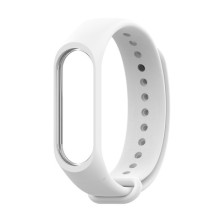 Силиконовый ремешок для Xiaomi Mi Band 3/4 – Белый