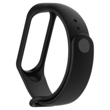 Силиконовый ремешок для Xiaomi Mi Band 3/4 – Черный