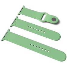 Силіконовий ремінець для Apple Watch Sport Band 38 / 40 / 41 (S/M & M/L) 3pcs (М'ятний)