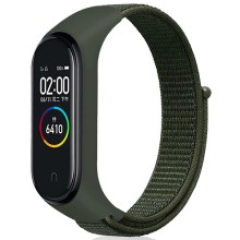 Ремешок Nylon для Xiaomi Mi Band 3/4/5/6/7 – Зеленый