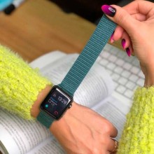 Ремешок Nylon для Apple watch 38mm/40mm/41mm – Зеленый