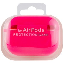 Силіконовий футляр з мікрофіброю для навушників Airpods Pro – Рожевий